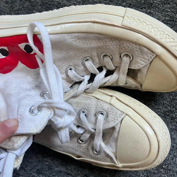 Comme Des Garçons Converse High Top Sneakers, size 6 - Picture 5 of 12